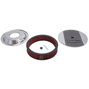 Edelbrock Air Cleaner Elite II 14In Diameter w/ 3In Element Standard Height Polished Edelbrock Air Filters - Universal Fit