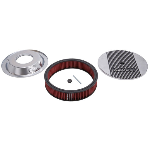 Edelbrock Air Cleaner Elite II 14In Diameter w/ 3In Element Standard Height Polished Edelbrock Air Filters - Universal Fit