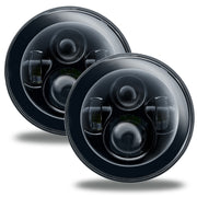 Oracle 7in High Powered LED Headlights - NO HALO - Black Bezel ORACLE Lighting Headlights