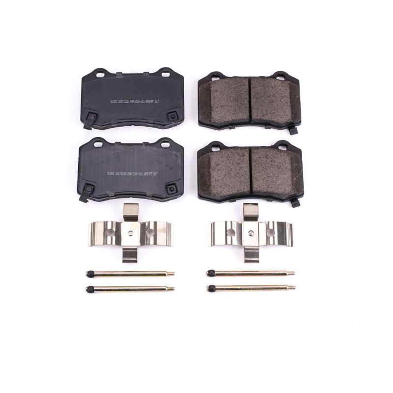 Power Stop 04-07 Cadillac CTS Rear Z17 Evolution Ceramic Brake Pads w/Hardware PowerStop Brake Pads - OE