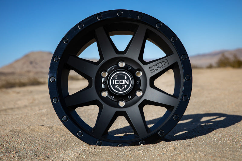 ICON Rebound 18x9 6x135 6mm Offset 5.25in BS 87.1mm Bore Double Black Wheel ICON Wheels - Cast