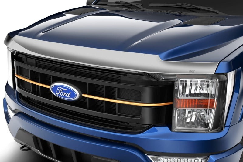 Husky Liners 21-25 Ford F-150 (Tremor/Platinum/King Ranch) Aeroskin - Chrome Husky Liners Hood Deflectors