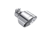 MBRP T304 SS Tip 2.5in ID, 5in OD Out, 8in Length, Angle Cut, Dual Wall MBRP Tips