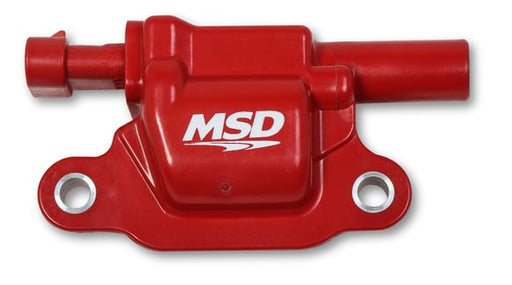 MSD Ignition Coil - Blaster Series - Gen V GDI Engine - Red - Square 8266 MSD Autoparts
