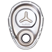 Edelbrock Timing Cover SB-Chevy Chrome w/ Welded Reinforcement Plate Edelbrock Timing Covers