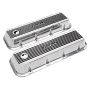 Edelbrock Valve Cover Elite II Chevrolet 1965 and Later 396-502 Big Block V8 Polished Edelbrock Valve Covers
