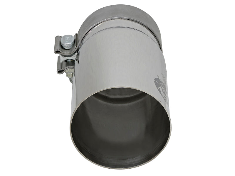 aFe MACH Force-Xp Universal Exhaust Tip 3-1/2 IN Inlet x 4 IN Outlet x 7 IN Polished Right Side Exit