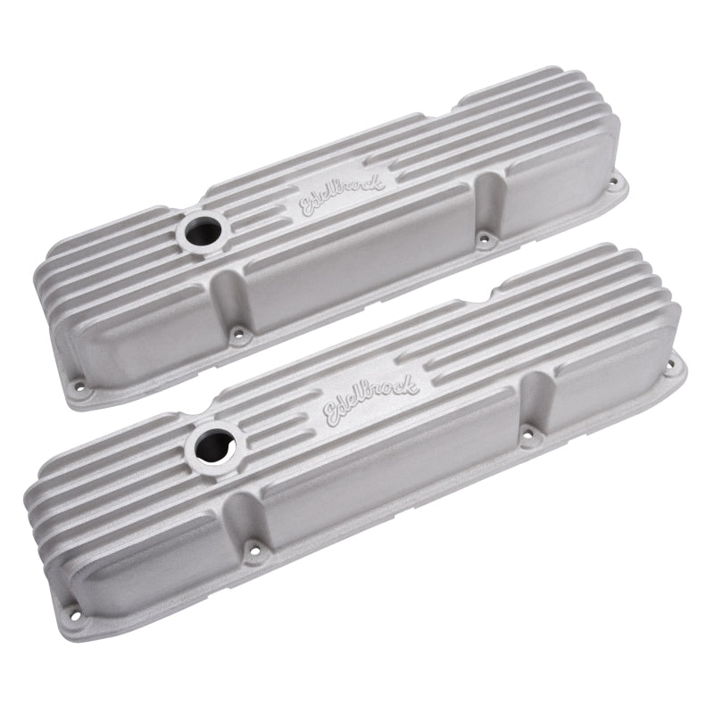 Edelbrock Valve Cover Classic Series Chrysler 383/440 CI V8 Satin Edelbrock Valve Covers