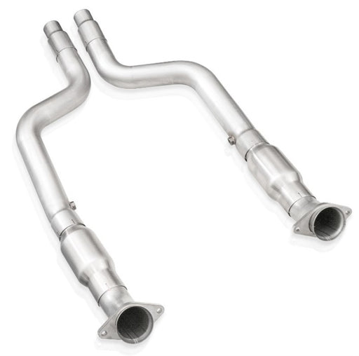 Stainless Works 15-21 Dodge Challenger/Charger 6.2L/6.4L High-Flow Catted Midpipe Kit 3in Stainless Works Connecting Pipes