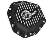 aFe Power Pro Ser Rear Diff Cover Black w/Mach Fins 2017 Ford Diesel Trucks V8-6.7L(td) Dana M275-14 aFe Diff Covers