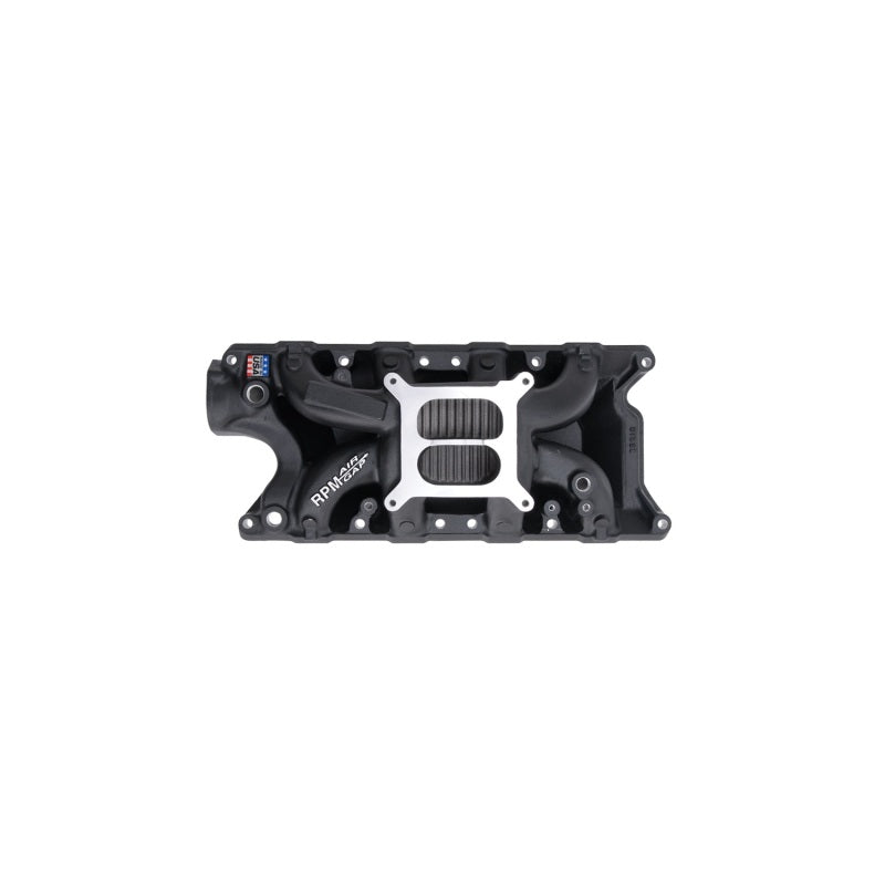 Edelbrock Intake Manifold RPM Air-Gap Small-Block Ford 289-302 Black Edelbrock Intake Manifolds