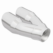 MagnaFlow Double Wall 3in Dual Round Polished Tip 2.25in Inlet Magnaflow Catalytic Converter Universal