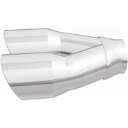 MagnaFlow Double Wall 3in Dual Round Polished Tip 2.25in Inlet Magnaflow Catalytic Converter Universal