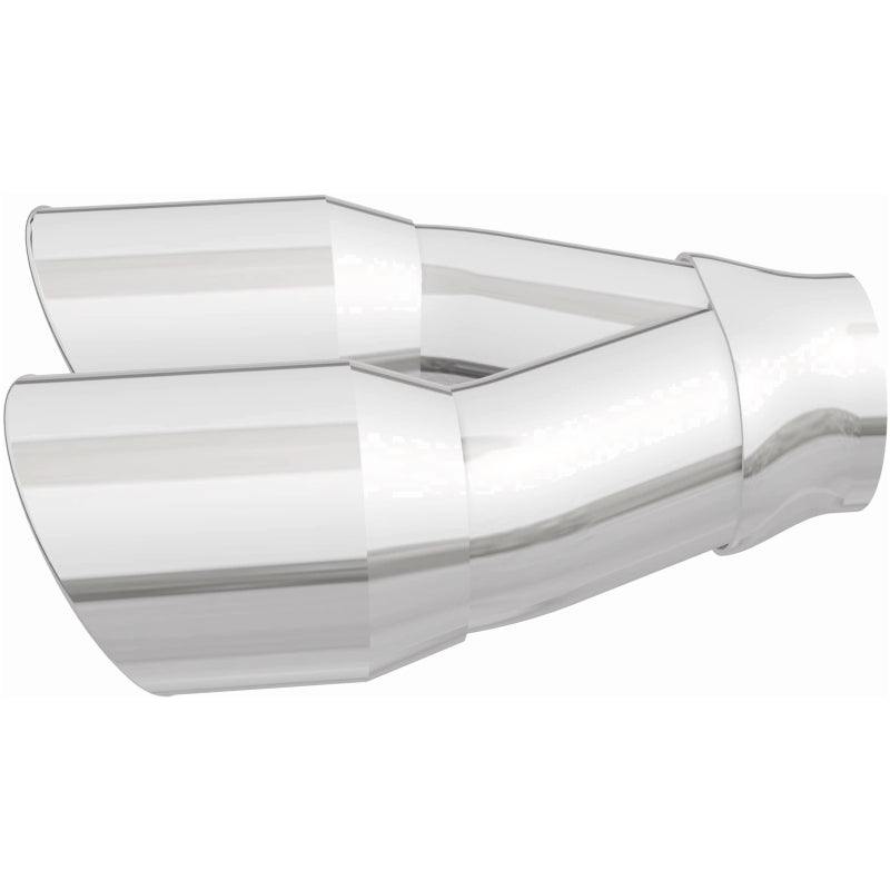 MagnaFlow Double Wall 3in Dual Round Polished Tip 2.25in Inlet Magnaflow Catalytic Converter Universal