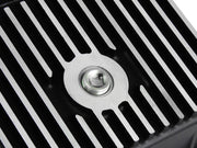 aFe POWER Transmission Pan Ford Trucks 80-92 (AOD Transmission)- Black w/ Machined Fins aFe Diff Covers