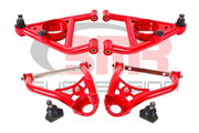 BMR 67-69 1st Gen F-Body Upper And Lower A-Arm Kit - Red BMR Suspension Control Arms