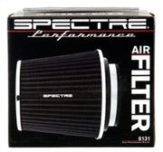 Spectre Adjustable Conical Air Filter 5-1/2in. Tall (Fits 3in. / 3-1/2in. / 4in. Tubes) - Black Spectre Air Filters - Universal Fit
