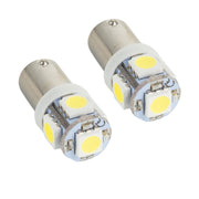 Oracle BA9S 5 LED 3 Chip Bayonet Bulbs (Pair) - White ORACLE Lighting Bulbs