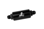 Aeromotive In-Line Filter - AN -10 size Male - 10 Micron Microglass Element - Bright-Dip Black Aeromotive Fuel Filters