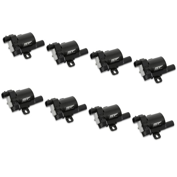 Street Fire Ignition Coils 1999-2007 GM L-Series Truck engines, Black, 8-Pack 55098
