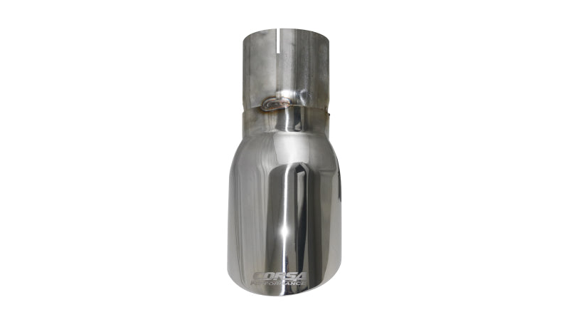 Corsa Single Universal 3.0in Inlet / 4in Outlet Polished Pro-Series Tip Kit CORSA Performance Tips