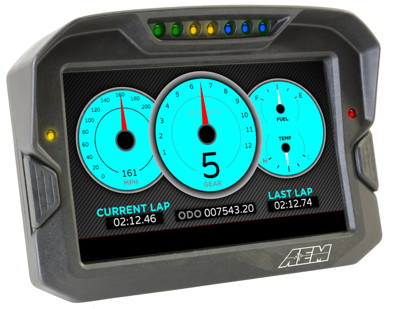 AEM CD-7 Logging Race Dash Carbon Fiber Digital Display (CAN Input Only) AEM Gauges
