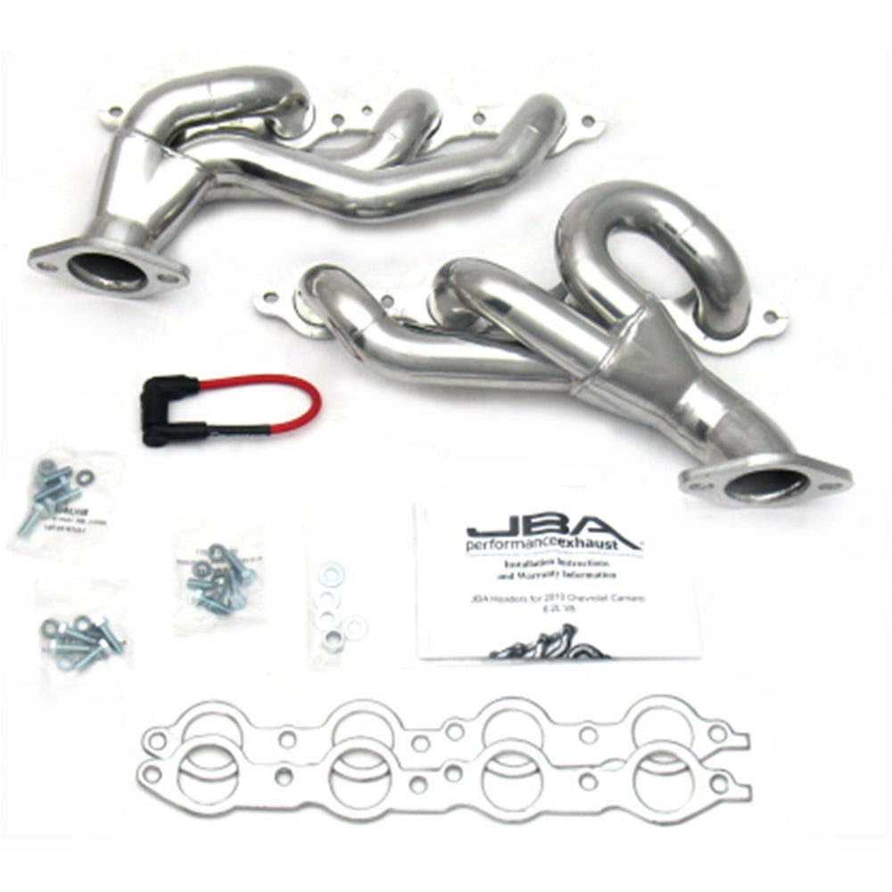 JBA 10-15 Camaro 6.2L LS 1-3/4in Primary Silver Ctd Cat4Ward Header 1812SJS