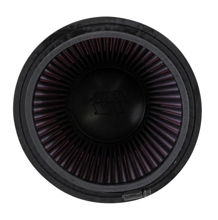 K&N Filter Universal Air Filter Carbon Fiber Top With 6in Flange x 7.5in Base x 6in H K&N Engineering Air Filters - Universal Fit