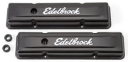 Edelbrock Valve Cover Signature Series Chevrolet 1959-1986 262-400 CI V8 Low Black Edelbrock Valve Covers