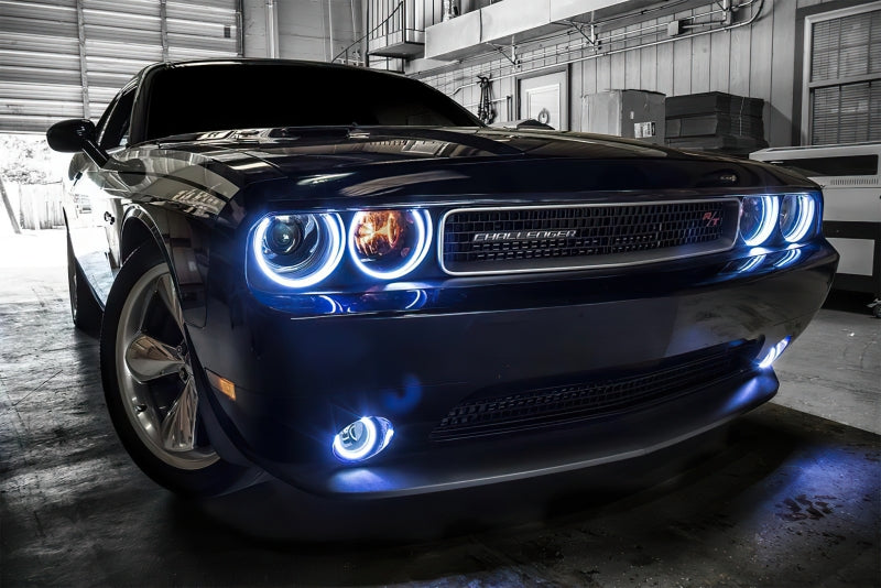 Oracle 0814 Dodge Challenger Dynamic Surface Mount Headlight/Fog Light Halo Kit COMBO ORACLE Lighting Fog Lights