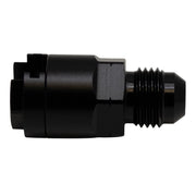 DeatschWerks 6AN Male Flare to 5/16in Female EFI Quick Connect Adapter - Anodized Matte Black DeatschWerks Fuel Components Misc
