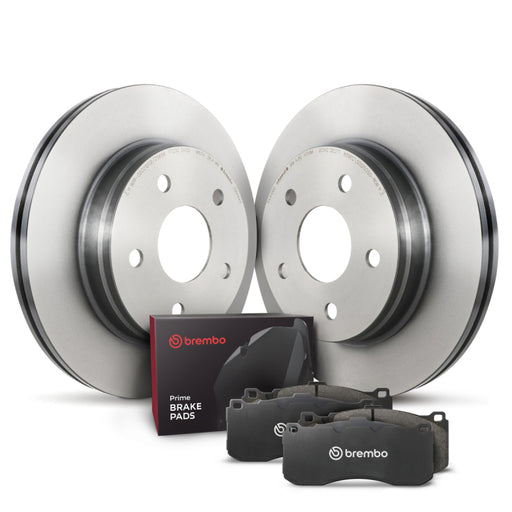 Brembo OE 07-14 Ford Mustang Front Disc Brake Kit Brembo OE Brake Rotors - OE