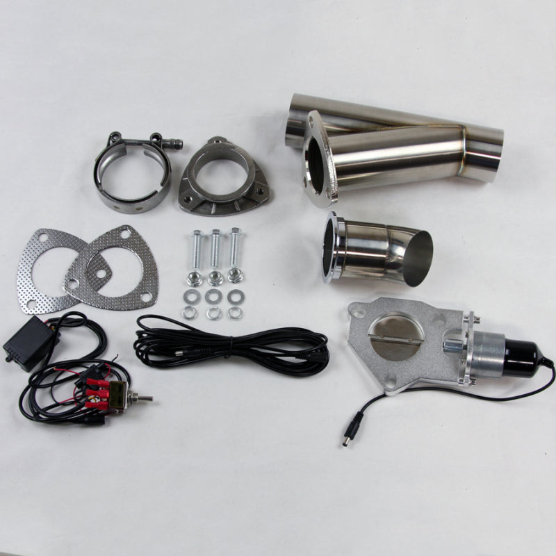 Granatelli 2.5in Stainless Steel Electronic Exhaust Cutout Granatelli Motor Sports Exhaust Cutouts