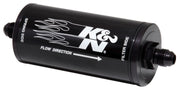 K&N 2in OD x 6in L 6AN 25 Micron In-Line Fuel/Oil Filter K&N Engineering Fuel Filters