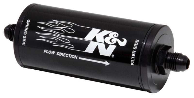 K&N 2in OD x 6in L 6AN 25 Micron In-Line Fuel/Oil Filter K&N Engineering Fuel Filters