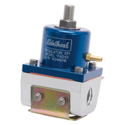 Edelbrock Fuel Pressure Regulator EFI 180 GPH 35-90 PSI -6 In/Out -6 Return Blue/Clear Edelbrock Fuel Pressure Regulators