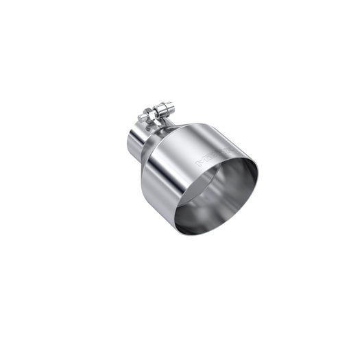 MBRP Universal T304 Stainless Steel Tip 2.5in ID / 5in OD Out / 6.5in Length Angle Cut Single Wall MBRP Tips