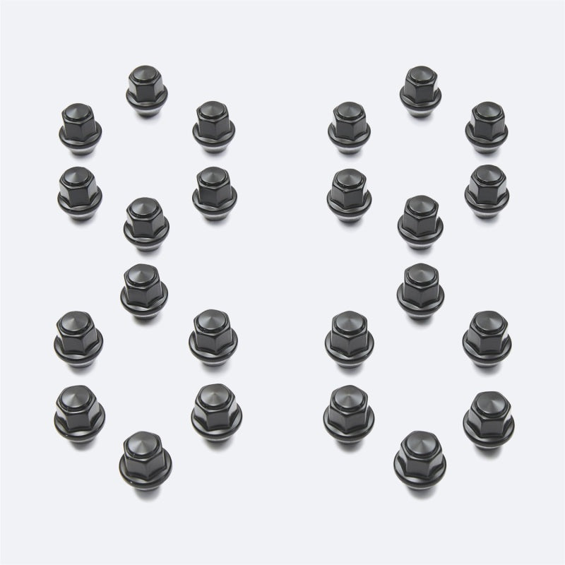 Ford Racing M14 x 1.5 Black Lug Nut - Set of 24 Ford Racing Lug Nuts
