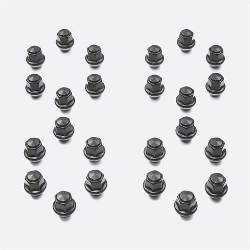 Ford Racing M14 x 1.5 Black Lug Nut - Set of 24 Ford Racing Lug Nuts