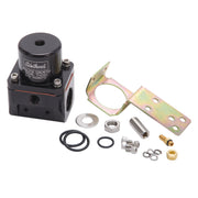 Edelbrock Fuel Pressure Regulator Carbureted 180 GPH 5-10 PSI -10 In/Out -6 Return Black Edelbrock Fuel Pressure Regulators