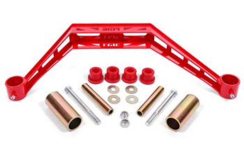 BMR 79-93 Ford Mustang Transmission Crossmember TH400 / T-56 - Red BMR Suspension Crossmembers
