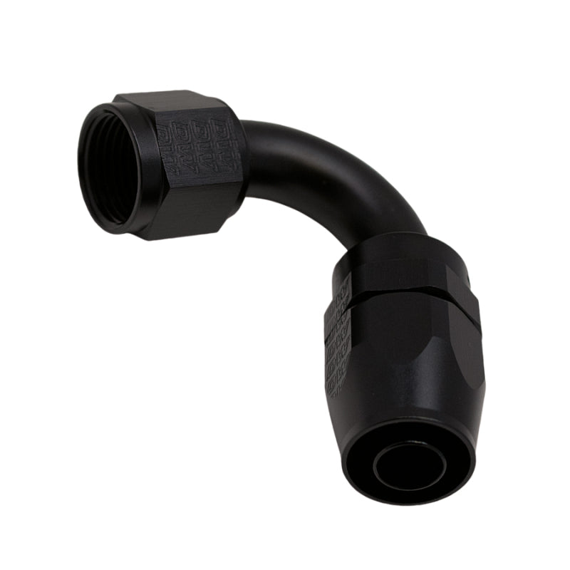 DeatschWerks 10AN Female Flare Swivel 120-Degree Hose End CPE - Anodized Matte Black DeatschWerks Fittings