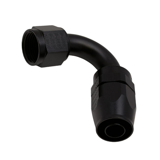 DeatschWerks 10AN Female Flare Swivel 120-Degree Hose End CPE - Anodized Matte Black DeatschWerks Fittings