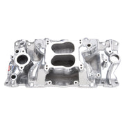 Edelbrock SBC Perf Air Gap Manifold Polished Edelbrock Intake Manifolds
