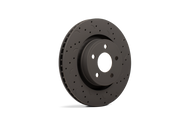 Hawk Talon 2009 Cadillac CTS V Brembo Caliper Drilled and Slotted Rear Brake Rotor Set Hawk Performance Brake Rotors - Slot & Drilled