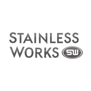 Stainless Works 2.25in ID CENTER INLET/ 2.25in OD CENTER OUTLET 5inX9in Stainless Works Muffler