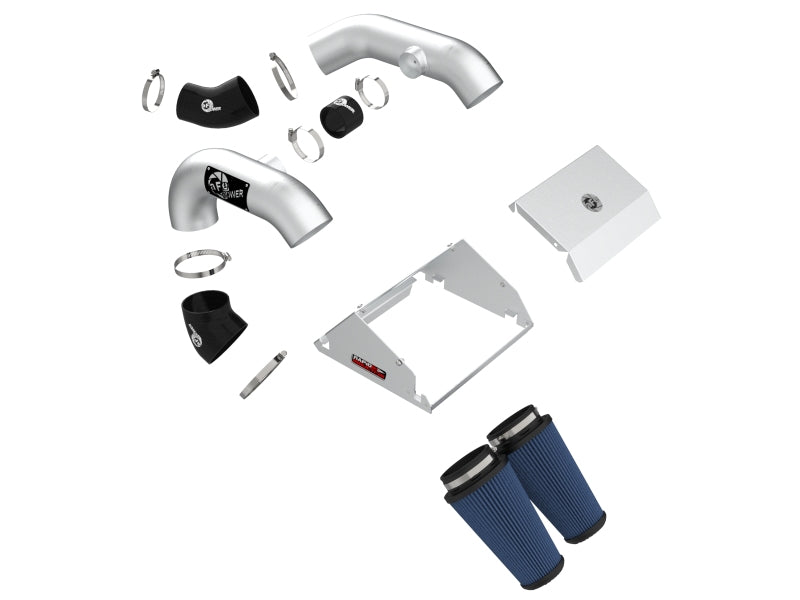 aFe Rapid Induction Pro 5R Cold Air Intake System Brushed 21-22 Ford F-150 Raptor V6-3.5L (tt) aFe Cold Air Intakes