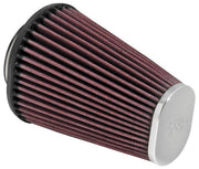 K&N Universal Clamp-On Air Filter 2-7/16in Flange 4-1/2x3-3/4in Base 3x2in Top 6in Height K&N Engineering Air Filters - Universal Fit