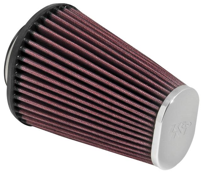 K&N Universal Clamp-On Air Filter 2-7/16in Flange 4-1/2x3-3/4in Base 3x2in Top 6in Height K&N Engineering Air Filters - Universal Fit