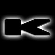 ORACLE Lighting Universal Illuminated LED Letter Badges - Matte Blk Surface Finish - K ORACLE Lighting Light Accessories and Wiring
